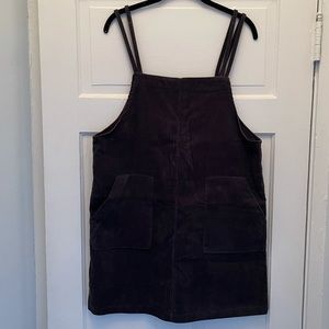 Oak + Fort Corduroy Pinafore dress
